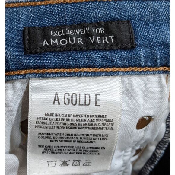 AGOLDE Amour Vert Sophie Crop Jeans Size 25 - Picture 9 of 11